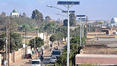 Eritrea capital Asmara employs solar energy to power street lights