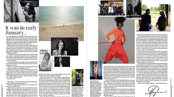 IMAGE: The guest editor's letter by the Duchess of Sussex IMAGE: The guest editor's letter by the Duchess of Sussex