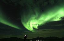 Aurora borealis über Alaska