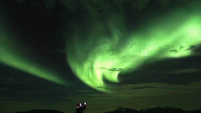 Aurora borealis über Alaska