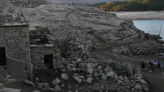 Seca ibérica revela aldeia galega afundada em 1992