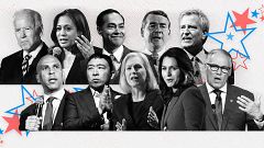 Image: The second Democratic debate, hosted by CNN, is taking place over tw
