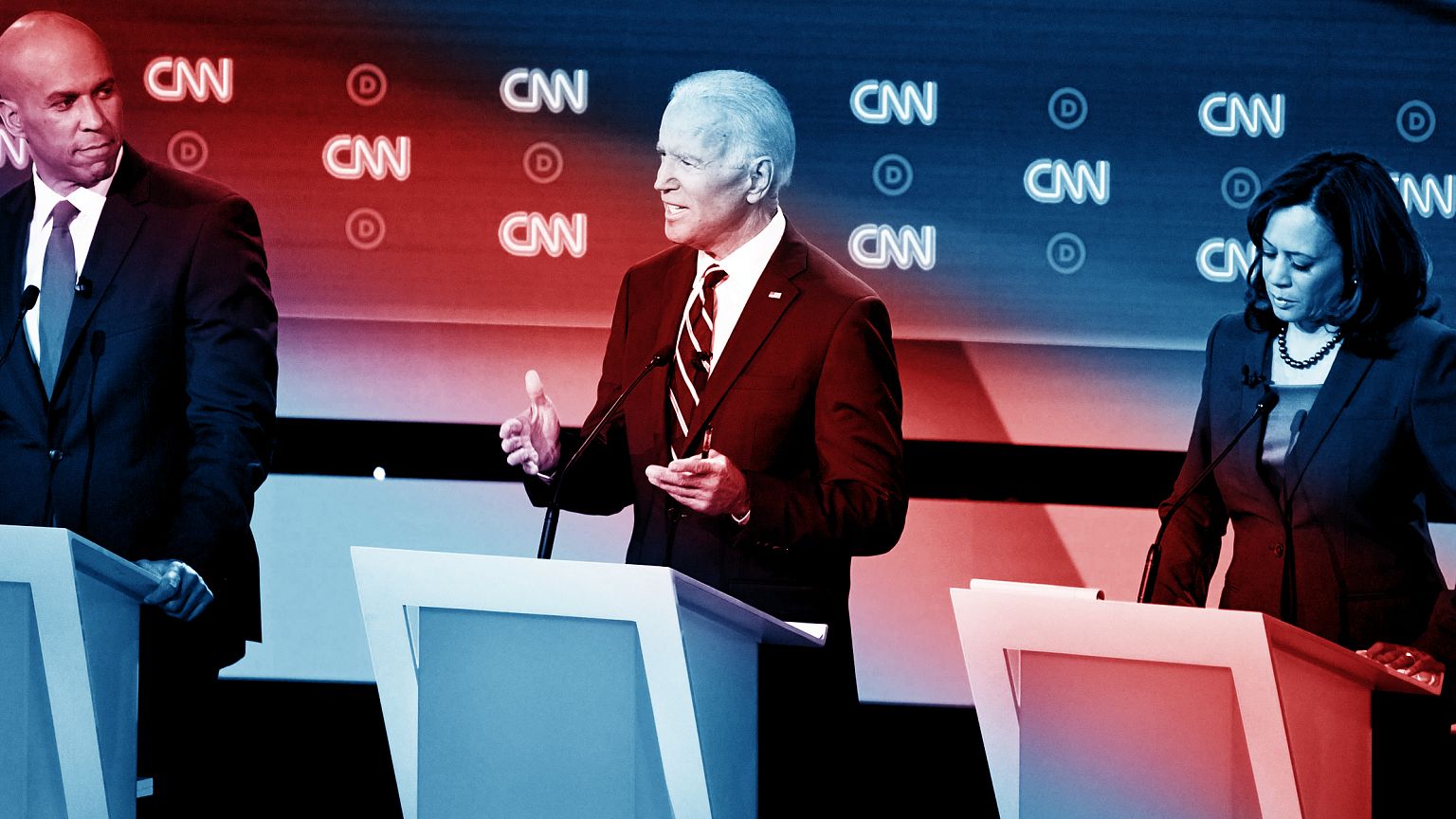 Biden holds the center, but does little to pick up ground