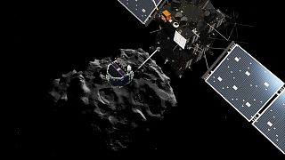 Nov. 2014: La sonda Philae de Rosetta aterriza en un cometa