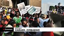 Зимбабвийцы приветствуют нового президента