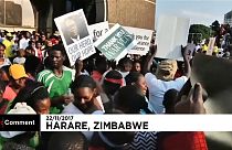 Zimbabveliler Mnangagwa'nin gelişini kutluyor