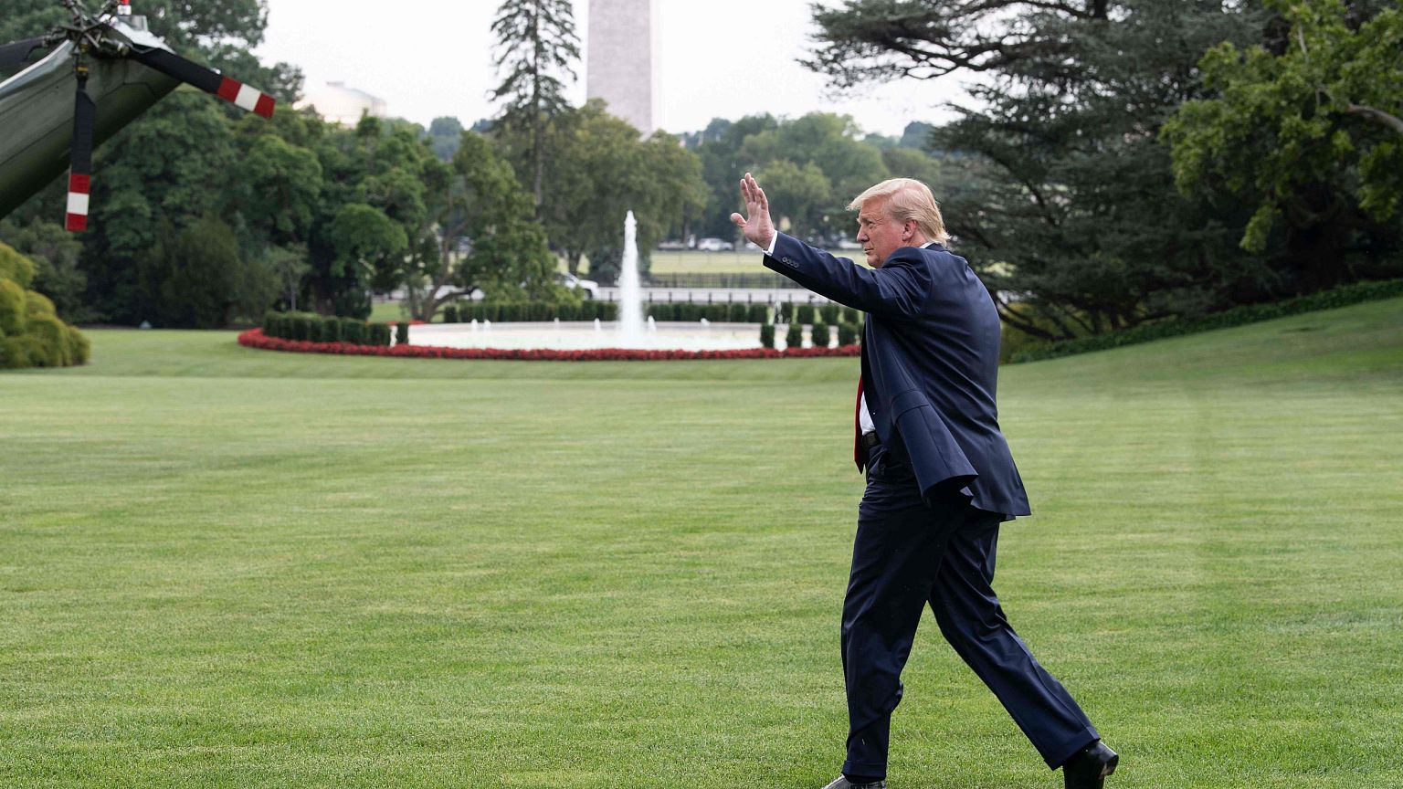 Image: US-POLITICS-TRUMP-DEPARTS