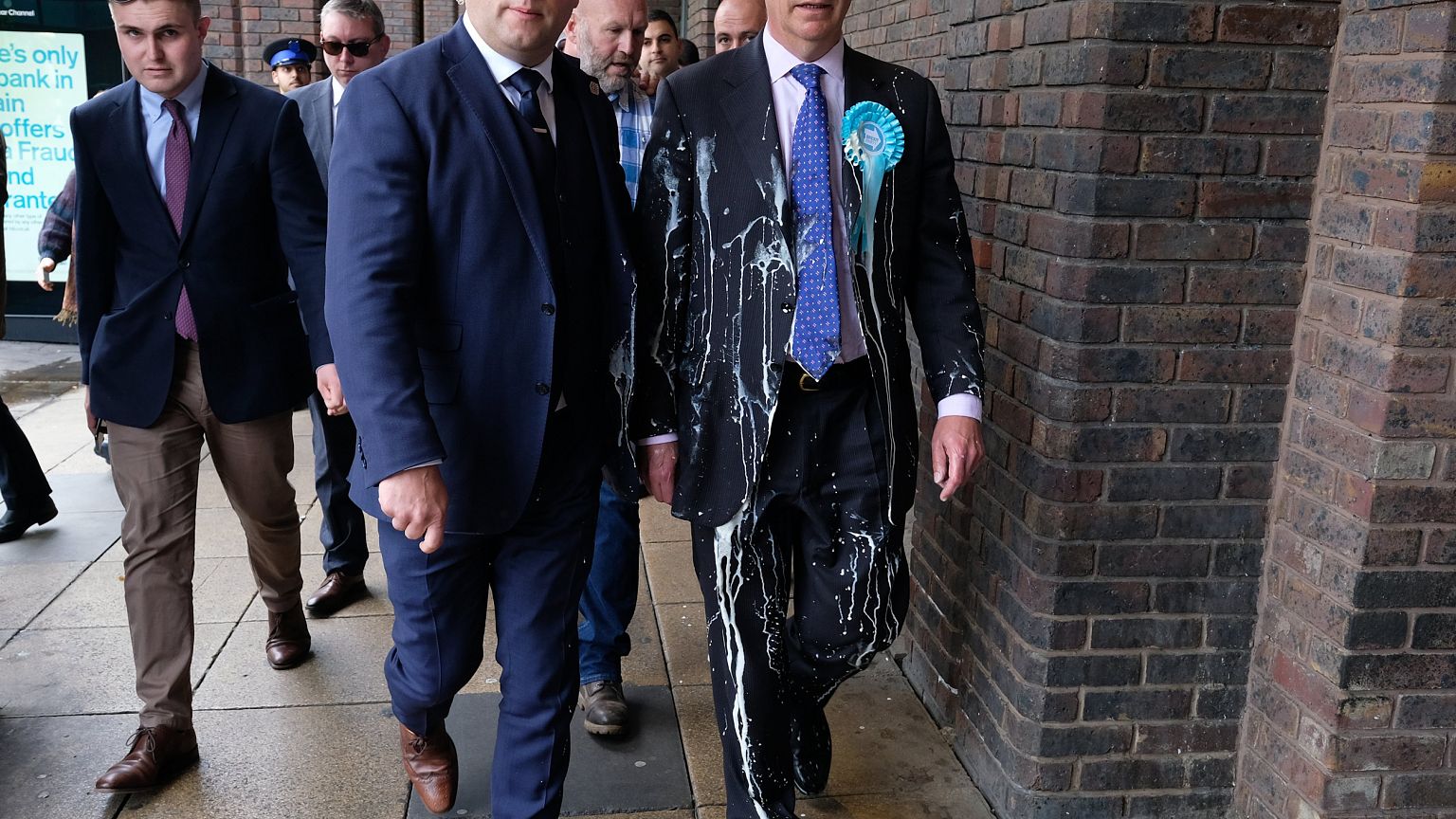 Image: Nigel Farage Undertakes A Whistle-Stop Tour Of England