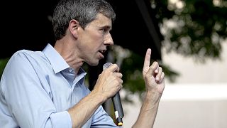 Image: Beto O'Rourke speaks during a campaign rally in Austin, Texas, on Ju