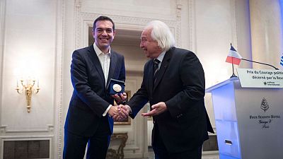 Tsipras récompensé du "Prix du courage politique"