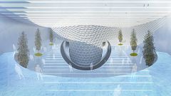 Image: An artist's renderings shows the scale of the interior of the submar