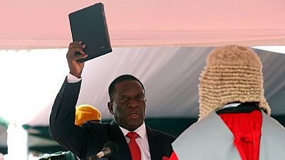 Zimbabwe's new President Emmerson Mnangagwa sworn in