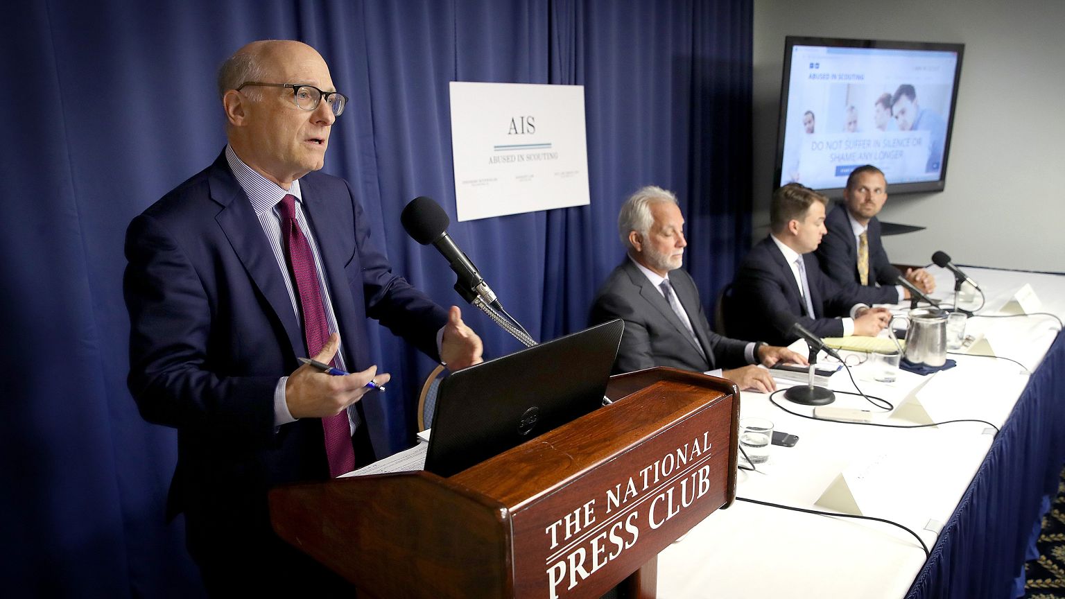 Image: Group Representing Children Abused In The Boy Scouts Holds News Conf