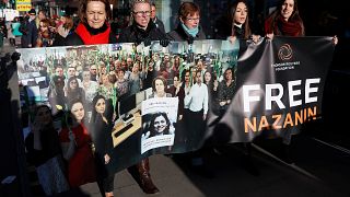 راهپیمایی در لندن برای حمایت از آزادی نازنین زاغری