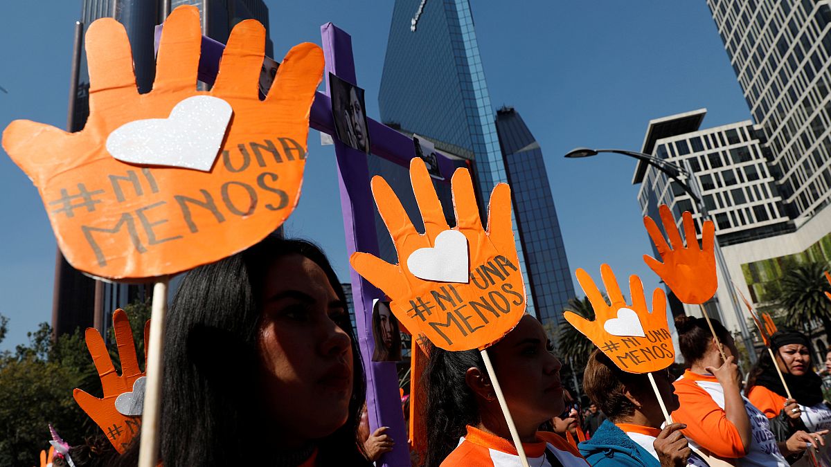 Protests and pledges: 'No' to violence against women