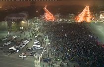 Protesta masiva anticorrupción en Rumanía