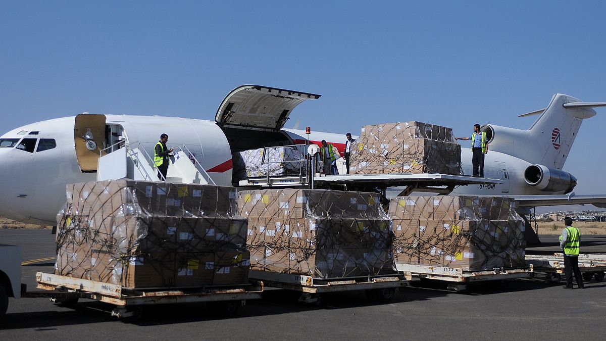 First food and aid arrives in Yemen after almost three-week-long blockage