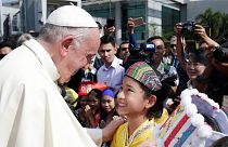Papa Arakanlılara destek için Myanmar'da