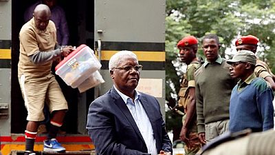 Zimbabwe's ousted finance minister arrives for bail hearing