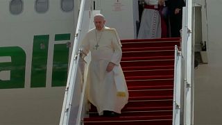 Pope Francis arrives in Myanmar