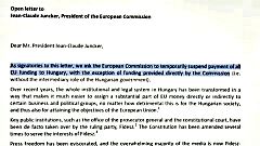 A magyar EU-támogatások leállítását kérik