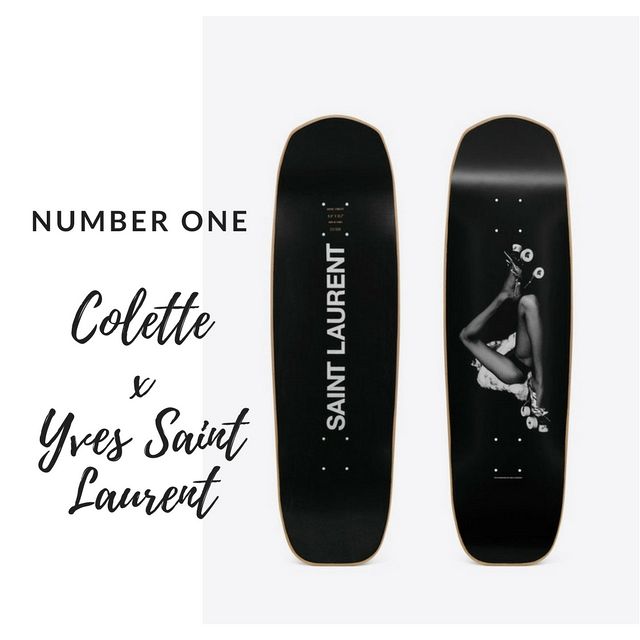 Yves Saint Laurent Vaccarello X Colette Collaboration Skateboard