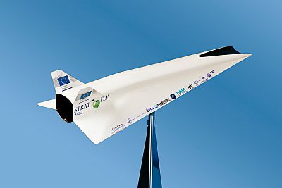 Model of the Stratofly hypersonic plane.