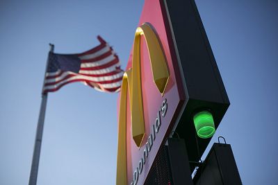A green light signifies that a McDonald\'s is connected with Detroit\'s Project Green Light surveillance network.