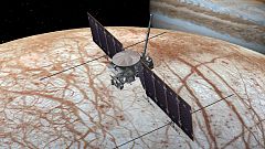 Image: This artist's rendering shows NASA's Europa Clipper spacecraft being