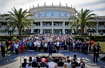 Image: Donald Trump speaks at a campaign event at Trump National Doral in M