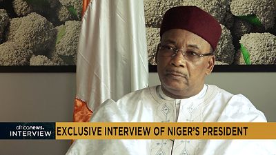 Interview exclusive du président nigérien  Mahamadou Issoufou sur Africanews