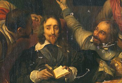 Paul Delaroche\'s "Charles I Insulted by Cromwell\'s Soldiers."