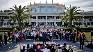 Image: Donald Trump speaks at a campaign event at Trump National Doral in M