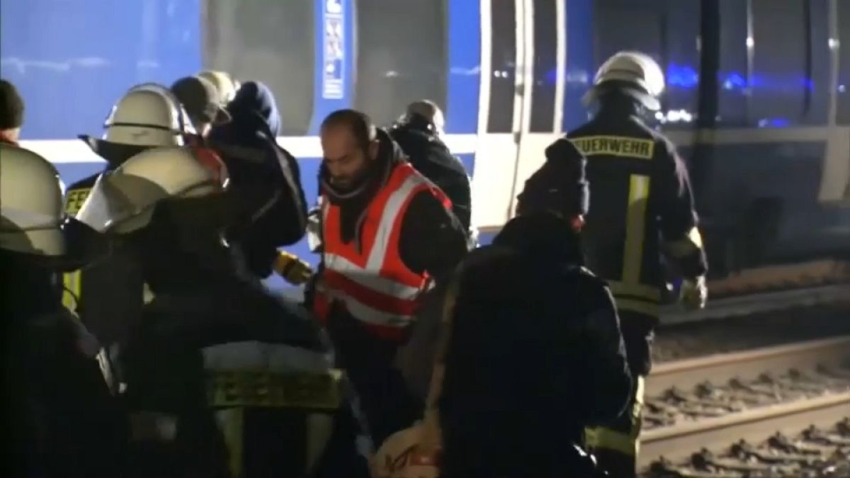 عشرات الجرحى بسبب تصادم قطارين في ألمانيا