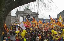 In marcia su Bruxelles i separatisti catalani chiedono l'appoggio dell'UE