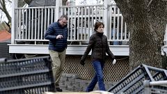 Image: Pete Gaynor, acting administrator for FEMA, left, in Lincoln Ridgevi