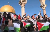 Filistinliler Kudüs için sokaklarda