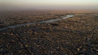 Image: The Tigris River separates Mosul, Iraq, on June 29, 2017.