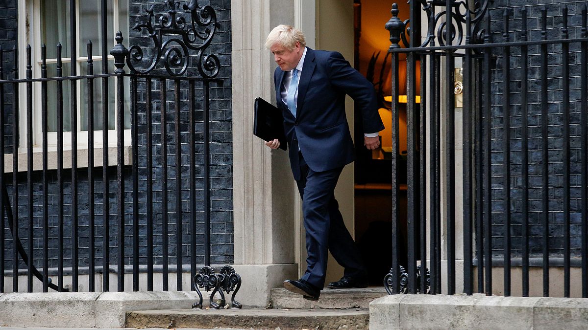 Image: Britain's Prime Minister Boris Johnson arrives to deliver a speech o