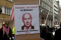 Proteste gegen Netanjahu und Trump in Brüssel