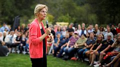 Image: Democratic 2020 U.S. presidential candidate Warren speaks at a campa