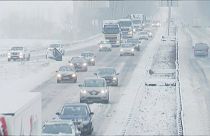 La neige perturbe tout l'ouest de l'Europe