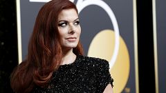Image: Debra Messing arrives to the 75th Golden Globe Awards in Calif. on J
