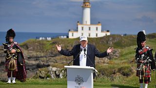 Image: Donald Trump Opens His New Golf Course At Turnberry