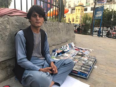 Fazluddin, a street vendor in Kabul, Afghanistan.