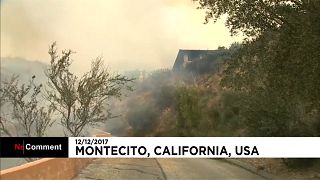 Пожары в Калифорнии: огонь приблизился к жилым домам Монтесито