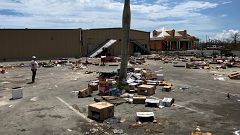 Image: Remains from food and supplies distributed by Abaco Groceries the da