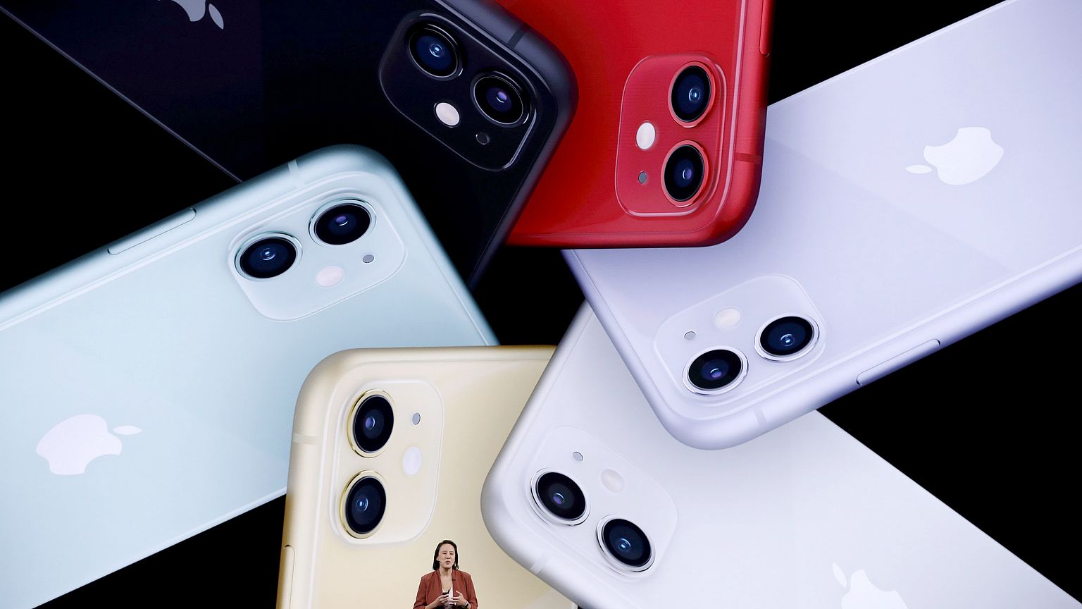 Image: Kaiann Drance presents the new iPhone 11 at an Apple event at their 