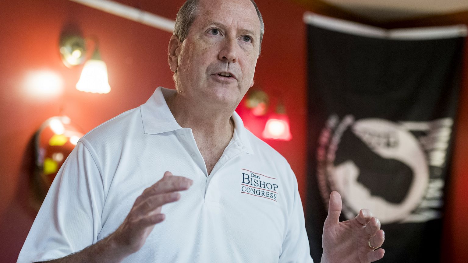 Image: Dan Bishop, the Republican candidate for senate in North Carolina's 