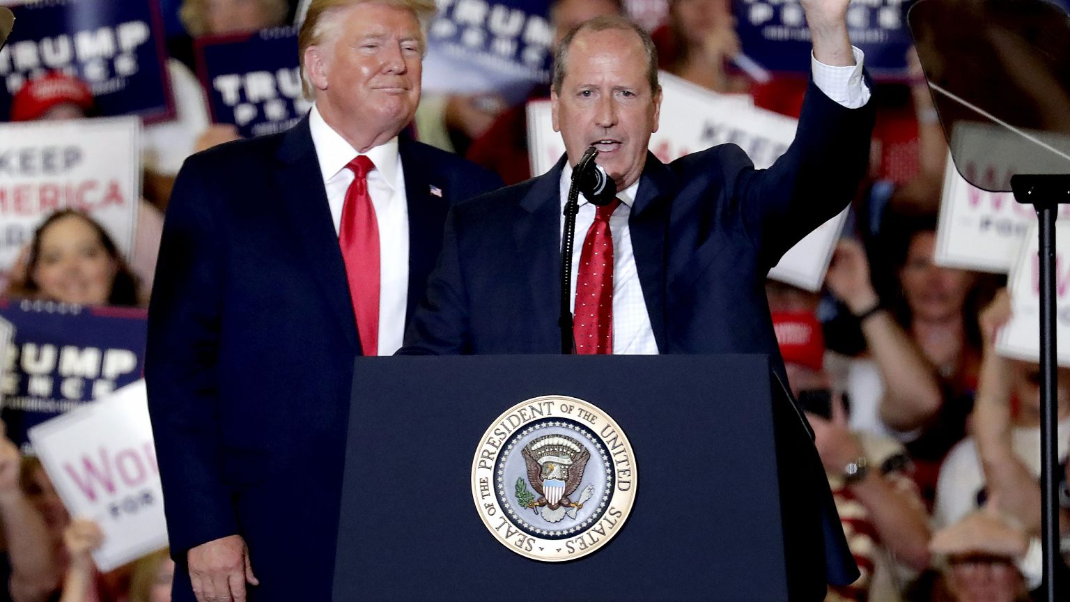 Image: DOnald Trump, Dan Bishop